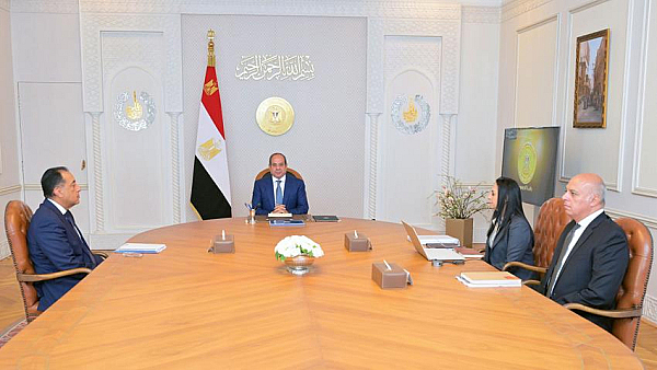 Egypt: President El-Sisi Meets the Prime Minister and the Minister of Social Solidarity